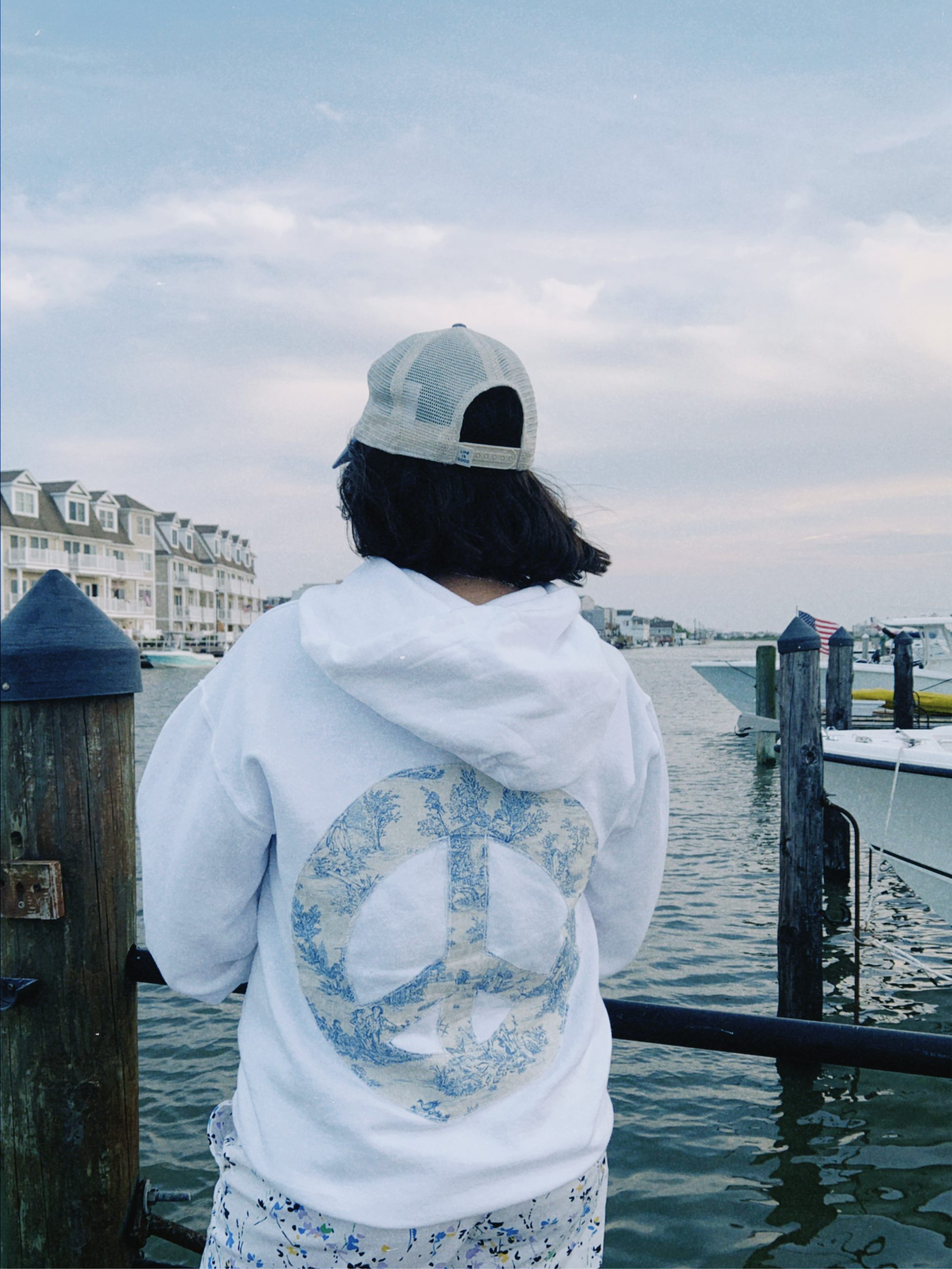 Peace Hoodie Model