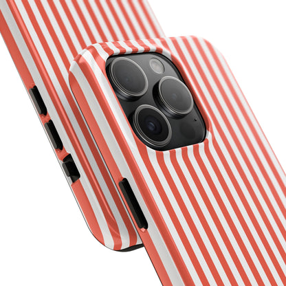 Red Stripes Phone Case - USA, Cute, Trendy, Durable, Hand-Designed Phone Cases