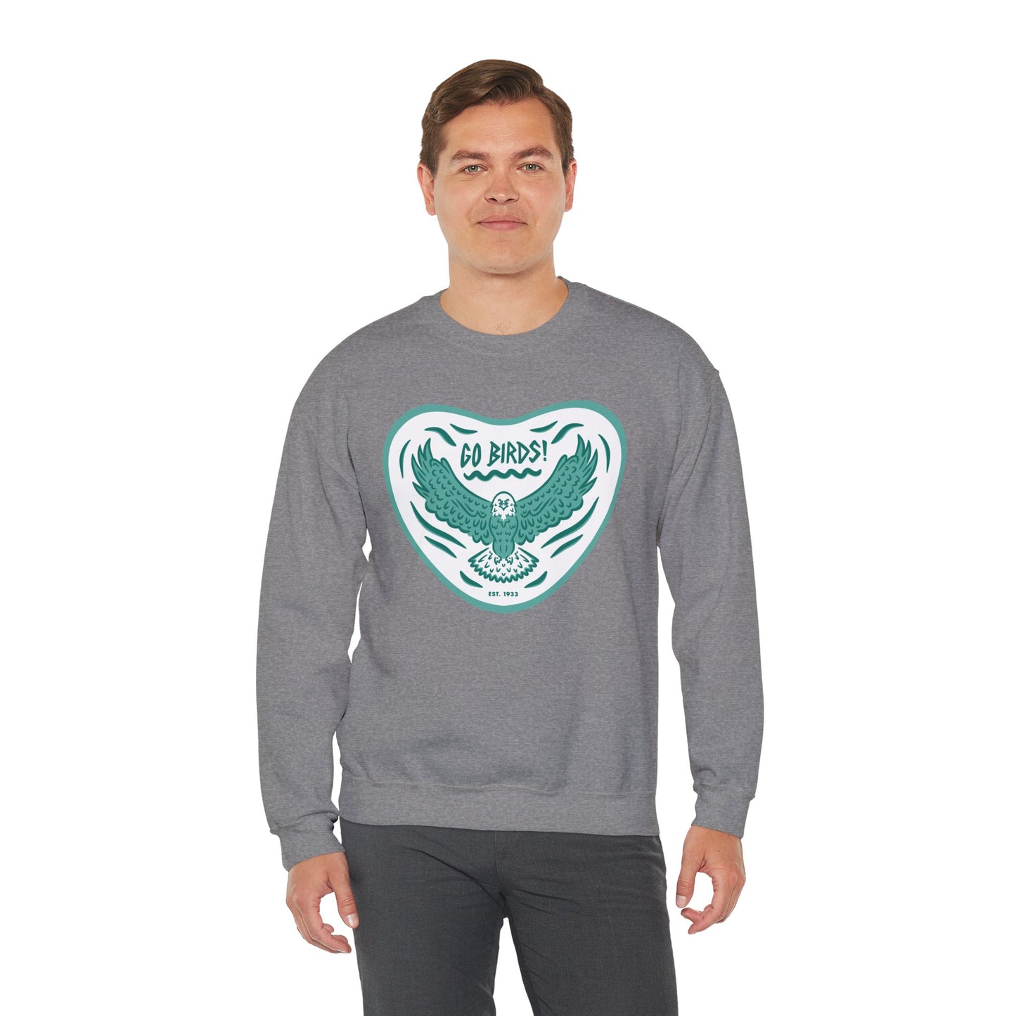 Go Birds Midnight Green Unisex Crewneck Sweatshirt