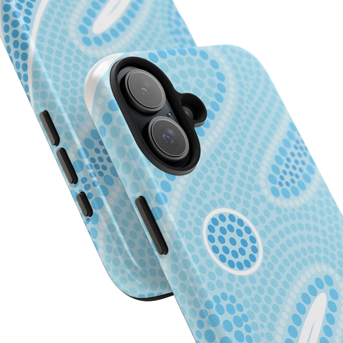 Light Blue "Dream in Dots" Phone Case - Cute, Trendy, Durable, Hand-Designed Phone Cases