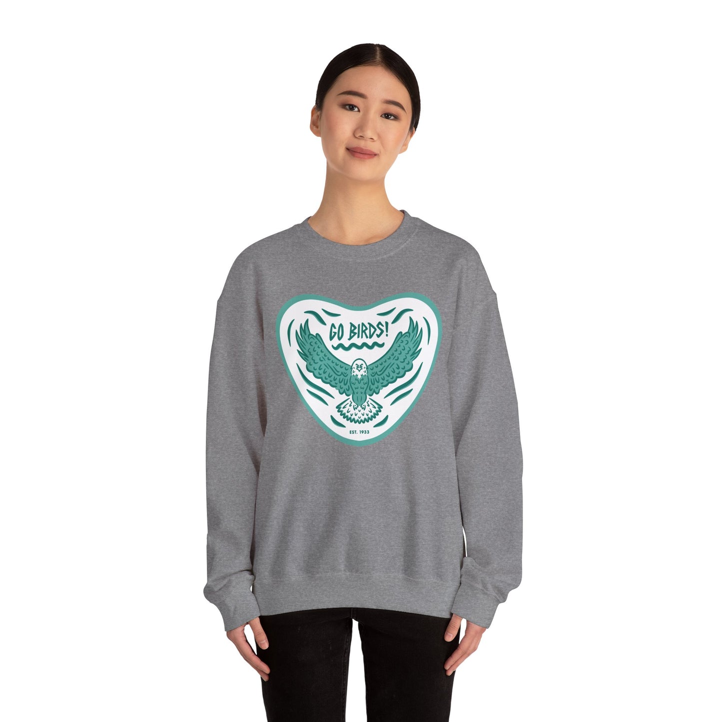 Go Birds Midnight Green Unisex Crewneck Sweatshirt