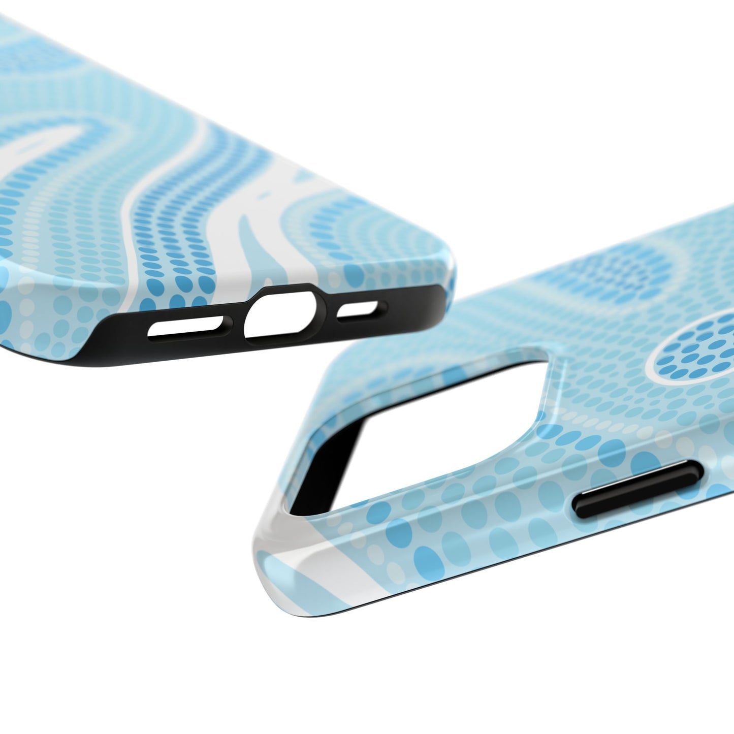Light Blue "Dream in Dots" Phone Case - Cute, Trendy, Durable, Hand-Designed Phone Cases