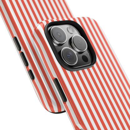 Red Stripes Phone Case - USA, Cute, Trendy, Durable, Hand-Designed Phone Cases
