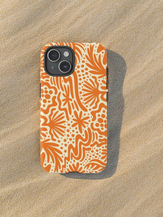 The Oasis Phone Case in Orange