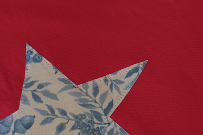 Red Star T-Shirt with Berry Pattern