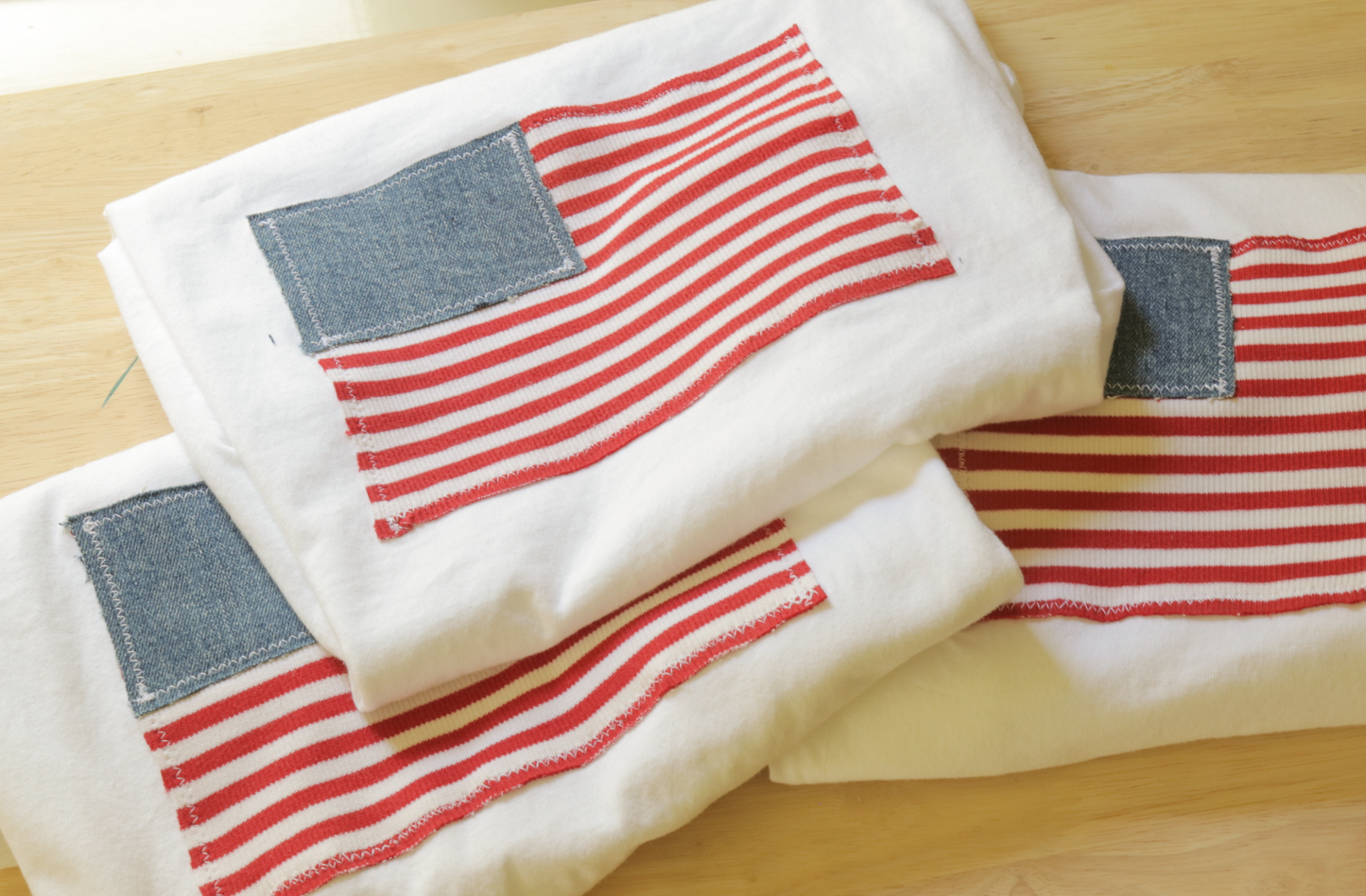 American Flag Patch T-Shirt