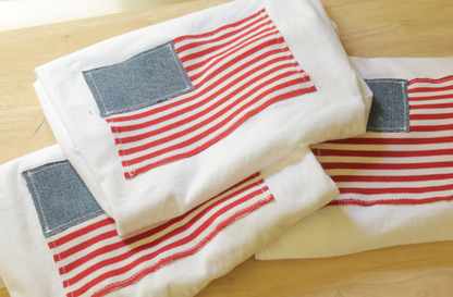 American Flag Patch T-Shirt