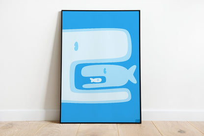 Whale Food Chain Art Print Digital Download