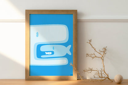 Whale Food Chain Art Print Digital Download